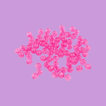 Casa si Gradina - Decoratiuni - DIY - Articole mercerie - Set 250 margele plastic Cracked, diametru 6 mm, 30 g, Roz - Infinity.ro