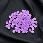 Casa si Gradina - Decoratiuni - DIY - Articole mercerie - Set 250 margele plastic Cracked, diametru 6 mm, 30 g, Mov deschis - Infinity.ro