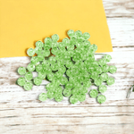 Casa si Gradina - Decoratiuni - DIY - Articole mercerie - Set 250 margele plastic Cracked, diametru 6 mm, 30 g, Verde - Infinity.ro