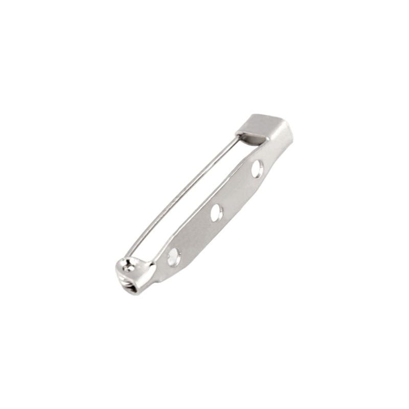 Casa si Gradina - Decoratiuni - DIY - Articole mercerie - Baza metalica pentru brosa, dimensiuni 5 x 34 mm, Argintiu - Infinity.ro