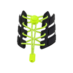 Fashion, accesorii si bijuterii - Femei - Incaltaminte femei - Accesorii incaltaminte - Sireturi elastice reflectorizante 120 cm, Galben neon - Infinity.ro