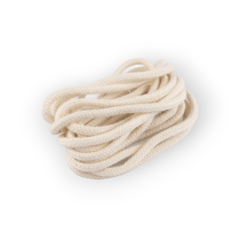 Fashion, accesorii si bijuterii - Femei - Incaltaminte femei - Accesorii incaltaminte - Sireturi rotunde din bumbac, lungime 120 cm, Ecru - Infinity.ro