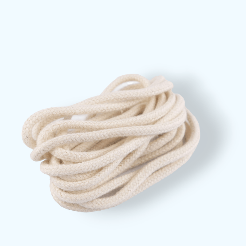 Fashion, accesorii si bijuterii - Femei - Incaltaminte femei - Accesorii incaltaminte - Sireturi rotunde din bumbac, lungime 120 cm, Ecru - Infinity.ro