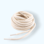 Fashion, accesorii si bijuterii - Femei - Incaltaminte femei - Accesorii incaltaminte - Sireturi rotunde din bumbac, lungime 120 cm, Ecru - Infinity.ro