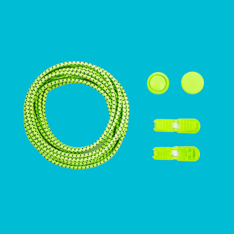 Fashion, accesorii si bijuterii - Femei - Incaltaminte femei - Accesorii incaltaminte - Sireturi elastice reflectorizante 120 cm, Galben neon - Infinity.ro