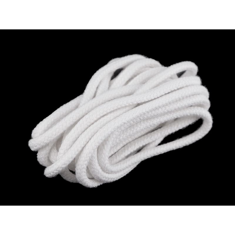 Fashion, accesorii si bijuterii - Femei - Incaltaminte femei - Accesorii incaltaminte - Sireturi rotunde din bumbac, lungime 120 cm, Alb - Infinity.ro