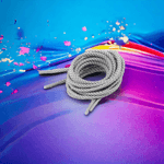 Fashion, accesorii si bijuterii - Femei - Incaltaminte femei - Accesorii incaltaminte - Sireturi rotunde reflectorizante, lungime 130 cm, Gri deschis - Infinity.ro