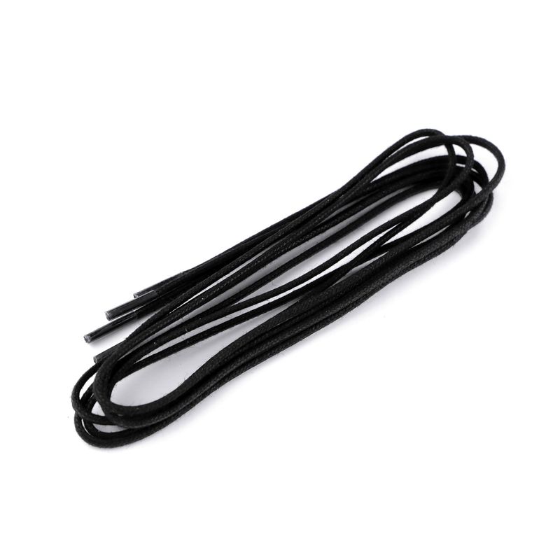 Fashion, accesorii si bijuterii - Femei - Incaltaminte femei - Accesorii incaltaminte - Sireturi rotunde din bumbac, lungime 90 cm, Negru - Infinity.ro