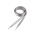 Fashion, accesorii si bijuterii - Femei - Incaltaminte femei - Accesorii incaltaminte - Sireturi satinate, 1.9 x 110 cm, Gri deschis - Infinity.ro