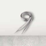 Fashion, accesorii si bijuterii - Femei - Incaltaminte femei - Accesorii incaltaminte - Sireturi satinate, 1.9 x 110 cm, Gri deschis - Infinity.ro