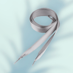 Fashion, accesorii si bijuterii - Femei - Incaltaminte femei - Accesorii incaltaminte - Sireturi satinate, 1.9 x 110 cm, Gri deschis - Infinity.ro