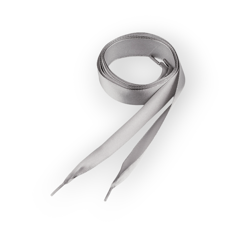 Fashion, accesorii si bijuterii - Femei - Incaltaminte femei - Accesorii incaltaminte - Sireturi satinate, 1.9 x 110 cm, Gri deschis - Infinity.ro