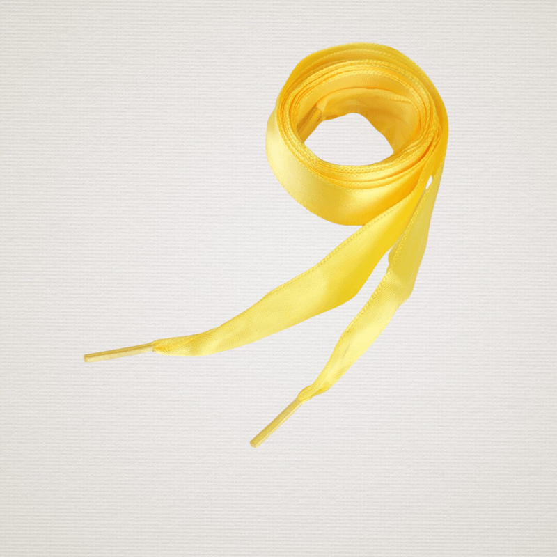 Fashion, accesorii si bijuterii - Femei - Incaltaminte femei - Accesorii incaltaminte - Sireturi satinate Kyrra, 1.9 x 110 cm, Galben inchis - Infinity.ro