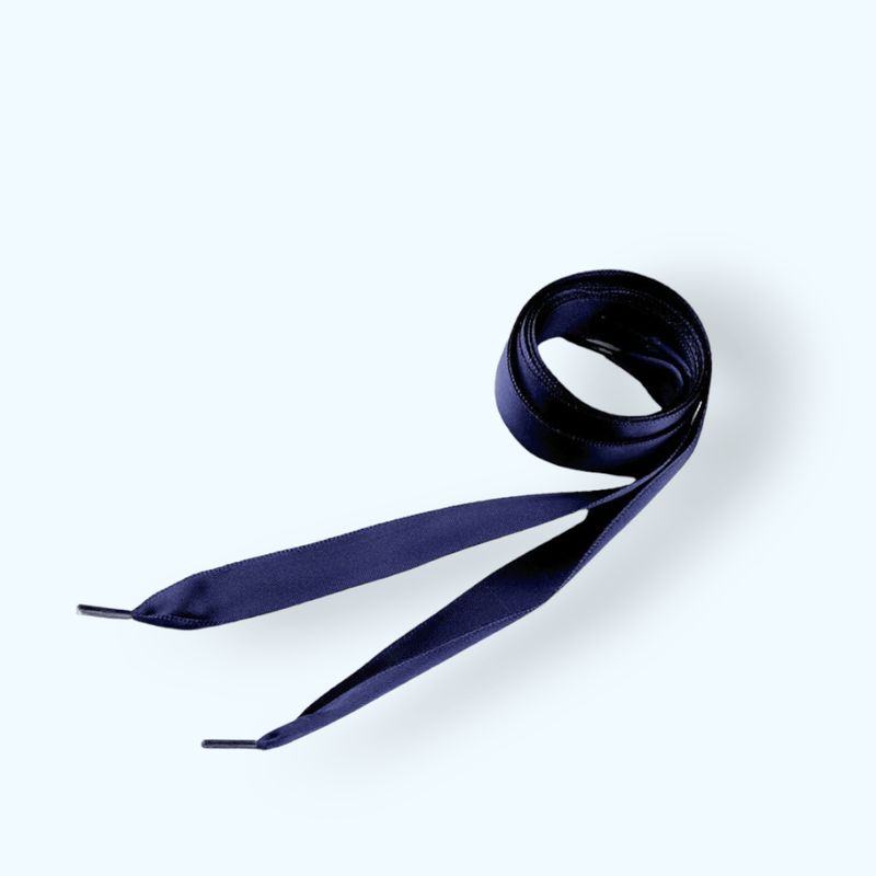 Fashion, accesorii si bijuterii - Femei - Incaltaminte femei - Accesorii incaltaminte - Sireturi satinate Kyrra, 1.9 x 110 cm, Bleumarin - Infinity.ro