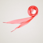 Fashion, accesorii si bijuterii - Femei - Incaltaminte femei - Accesorii incaltaminte - Sireturi satinate, 1.9 x 110 cm, Corai - Infinity.ro