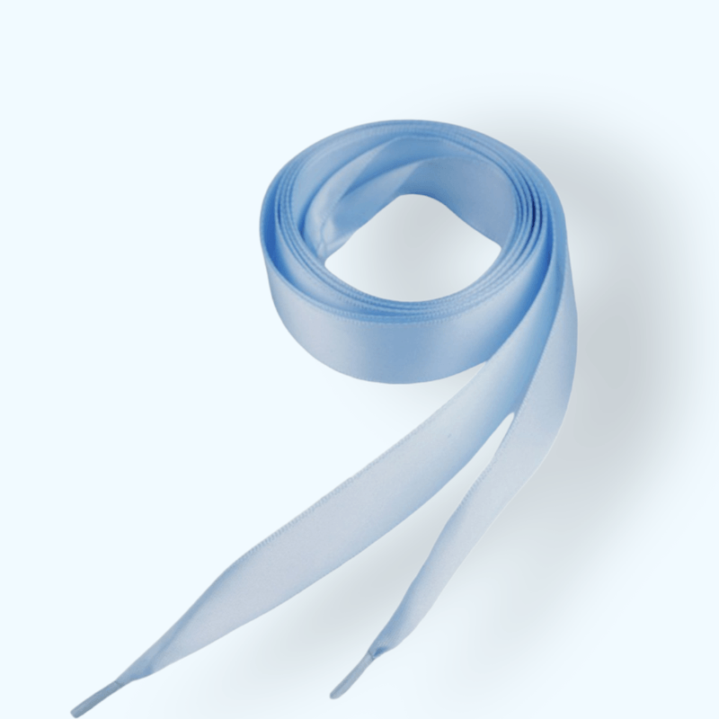 Fashion, accesorii si bijuterii - Femei - Incaltaminte femei - Accesorii incaltaminte - Sireturi satinate Kyrra, 1.9 x 110 cm, Bleu - Infinity.ro