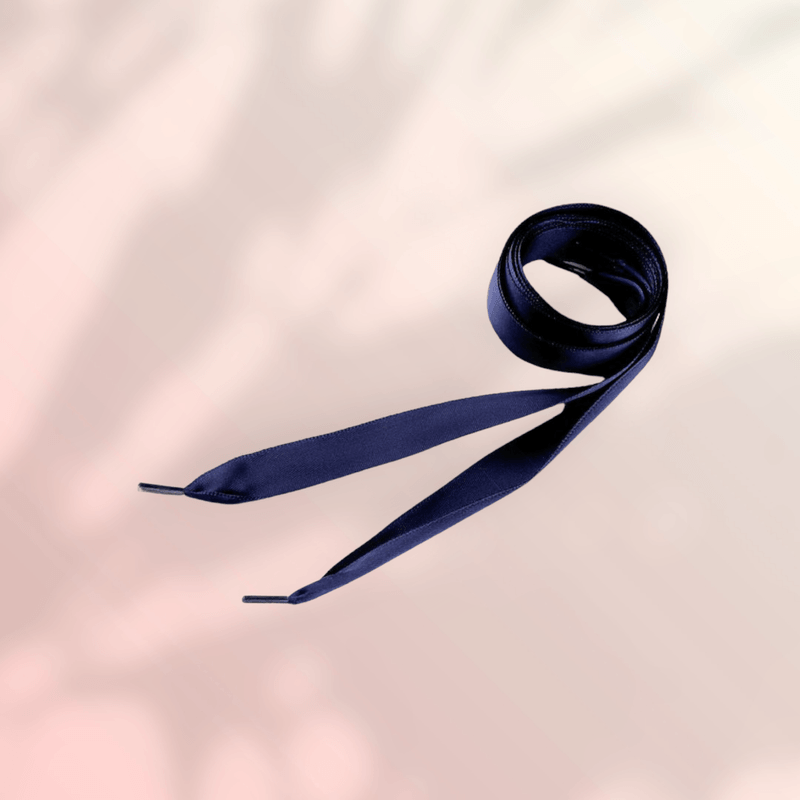 Fashion, accesorii si bijuterii - Femei - Incaltaminte femei - Accesorii incaltaminte - Sireturi satinate Kyrra, 1.9 x 110 cm, Bleumarin - Infinity.ro