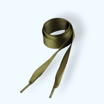 Fashion, accesorii si bijuterii - Femei - Incaltaminte femei - Accesorii incaltaminte - Sireturi satinate 1.9 x 110 cm, Kaki - Infinity.ro