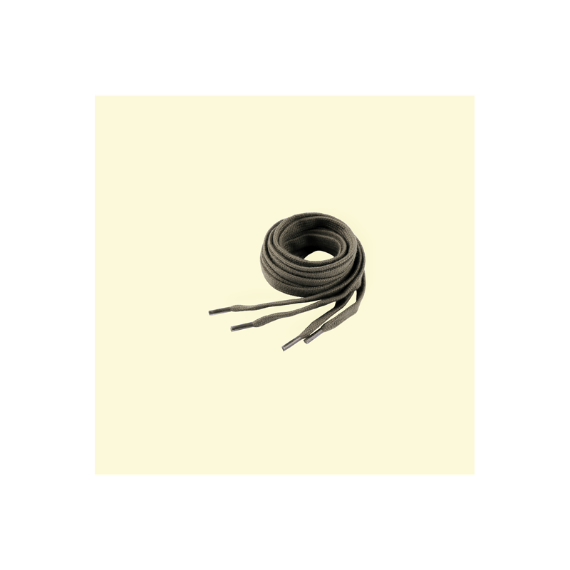 Fashion, accesorii si bijuterii - Femei - Incaltaminte femei - Accesorii incaltaminte - Sireturi plate din bumbac pentru pantofi / hanorace 130 cm, Kaki - Infinity.ro