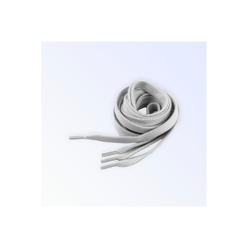 Fashion, accesorii si bijuterii - Femei - Incaltaminte femei - Accesorii incaltaminte - Sireturi plate din bumbac pentru pantofi / hanorace 130 cm, Gri deschis - Infinity.ro