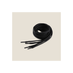 Fashion, accesorii si bijuterii - Femei - Incaltaminte femei - Accesorii incaltaminte - Sireturi plate din bumbac pentru pantofi / hanorace 130 cm, Negru - Infinity.ro