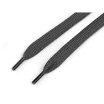 Fashion, accesorii si bijuterii - Femei - Incaltaminte femei - Accesorii incaltaminte - Sireturi plate din poliester pentru pantofi / hanorace 130 cm, Gri inchis - Infinity.ro