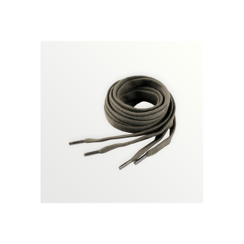 Fashion, accesorii si bijuterii - Femei - Incaltaminte femei - Accesorii incaltaminte - Sireturi plate din bumbac pentru pantofi / hanorace 130 cm, Kaki - Infinity.ro