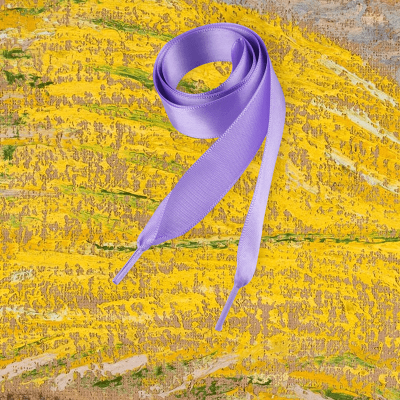 Fashion, accesorii si bijuterii - Femei - Incaltaminte femei - Accesorii incaltaminte - Sireturi satinate 1.9 x 110 cm, Mov - Infinity.ro