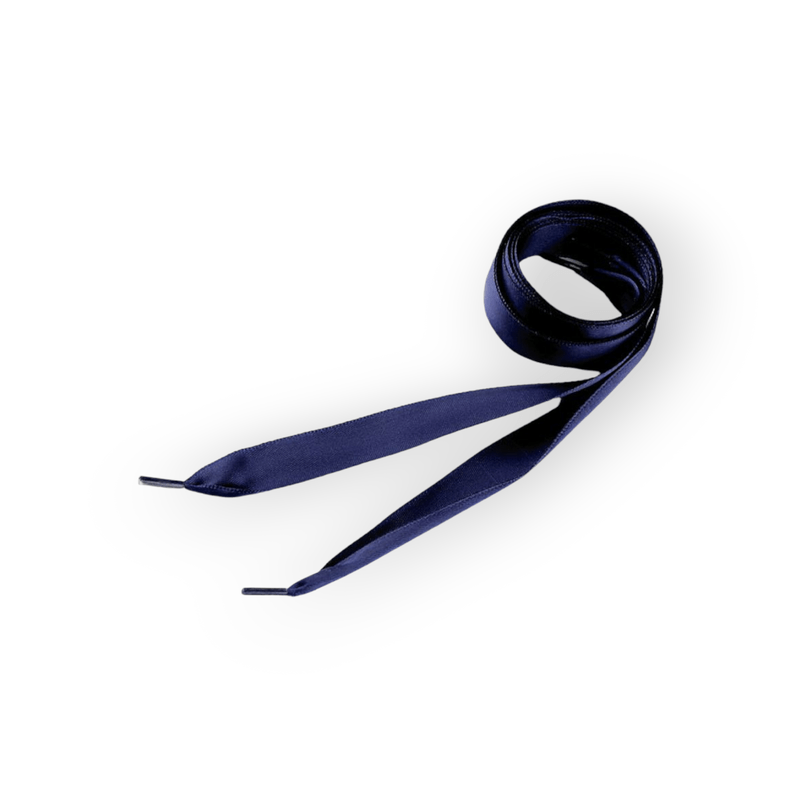 Fashion, accesorii si bijuterii - Femei - Incaltaminte femei - Accesorii incaltaminte - Sireturi satinate Kyrra, 1.9 x 110 cm, Bleumarin - Infinity.ro