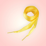 Fashion, accesorii si bijuterii - Femei - Incaltaminte femei - Accesorii incaltaminte - Sireturi satinate Kyrra, 1.9 x 110 cm, Galben inchis - Infinity.ro