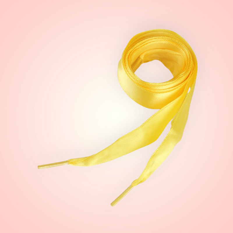 Fashion, accesorii si bijuterii - Femei - Incaltaminte femei - Accesorii incaltaminte - Sireturi satinate Kyrra, 1.9 x 110 cm, Galben inchis - Infinity.ro