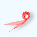 Fashion, accesorii si bijuterii - Femei - Incaltaminte femei - Accesorii incaltaminte - Sireturi satinate, 1.9 x 110 cm, Corai - Infinity.ro