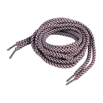 Fashion, accesorii si bijuterii - Femei - Incaltaminte femei - Accesorii incaltaminte - Set 2 sireturi rotunde poliester pentru incaltaminte si hanorace 130 cm, Bordo alb - Infinity.ro