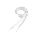 Fashion, accesorii si bijuterii - Femei - Incaltaminte femei - Accesorii incaltaminte - Sireturi satinate Kyrra, 1.9 x 110 cm, Alb - Infinity.ro