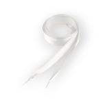 Fashion, accesorii si bijuterii - Femei - Incaltaminte femei - Accesorii incaltaminte - Sireturi satinate Kyrra, 1.9 x 110 cm, Alb - Infinity.ro