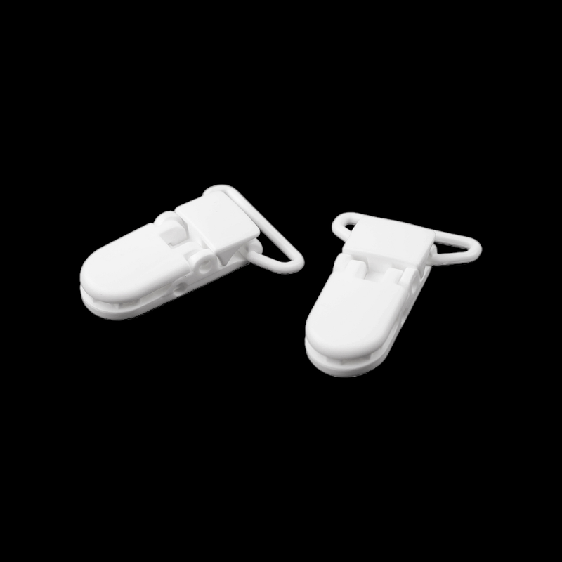 Carti si Birotica - Birotica - Accesorii de birou - Alte accesorii birou - Set 2 clipsuri din plastic pentru fixare ecuson, latime 26 mm, Alb - Infinity.ro
