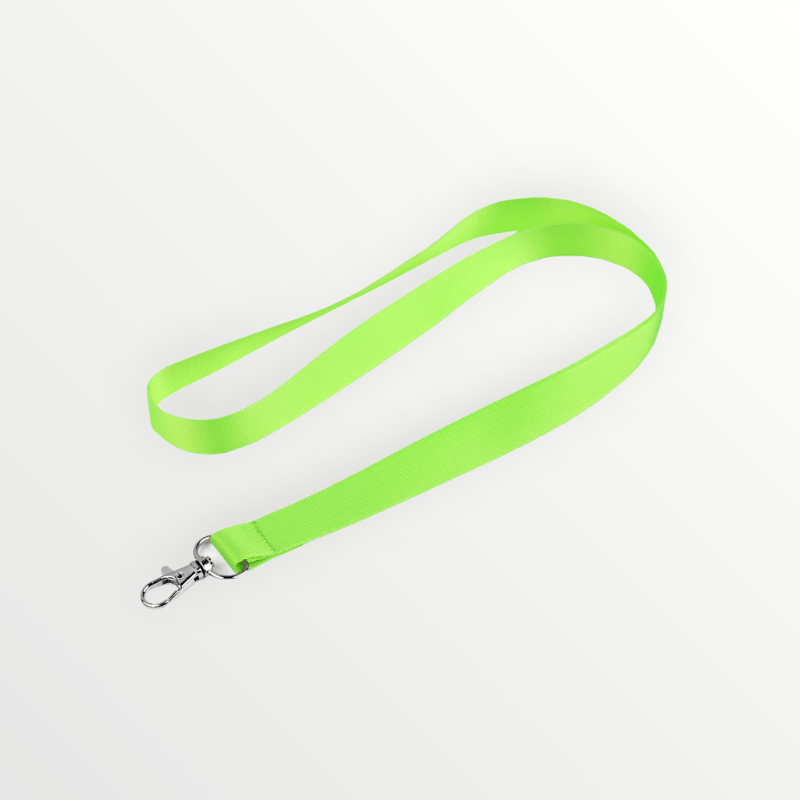 Carti si Birotica - Birotica - Accesorii de birou - Alte accesorii birou - Snur textil cu carabina pentru legitimatie, ecuson sau chei, 1,9 x 55 cm, Verde neon - Infinity.ro