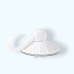 Casa si Gradina - Sanitare - Suporturi si accesorii baie - Accesorii baie - Carlig din plastic cu ventuza 5.5 cm Alb - Infinity.ro