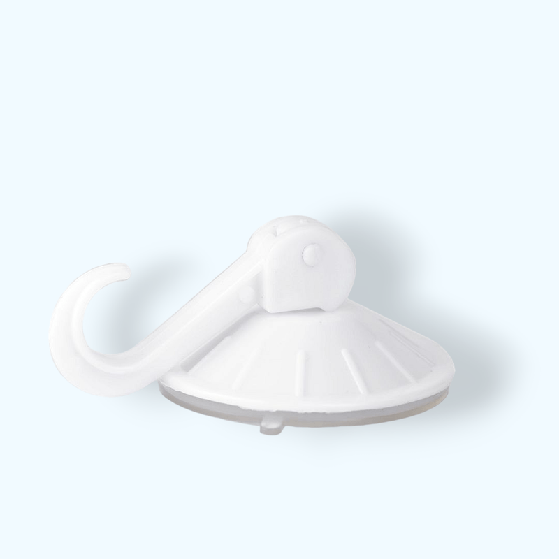 Casa si Gradina - Sanitare - Suporturi si accesorii baie - Accesorii baie - Carlig din plastic cu ventuza 5.5 cm Alb - Infinity.ro