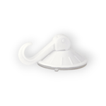 Casa si Gradina - Sanitare - Suporturi si accesorii baie - Accesorii baie - Carlig din plastic cu ventuza 5.5 cm Alb - Infinity.ro