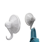 Casa si Gradina - Sanitare - Suporturi si accesorii baie - Accesorii baie - Carlig din plastic cu ventuza 5.5 cm Alb - Infinity.ro