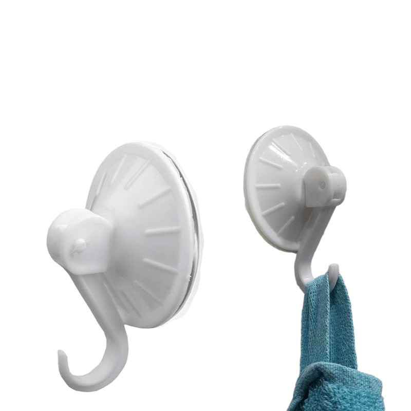 Casa si Gradina - Sanitare - Suporturi si accesorii baie - Accesorii baie - Carlig din plastic cu ventuza 5.5 cm Alb - Infinity.ro