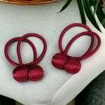 Casa si Gradina - Textile si covoare - Perdele si draperii - Accesorii perdele si draperii - Set 2 magneti decorativi pentru perdele si draperii, Bordo - Infinity.ro