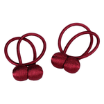 Casa si Gradina - Textile si covoare - Perdele si draperii - Accesorii perdele si draperii - Set 2 magneti decorativi pentru perdele si draperii, Bordo - Infinity.ro