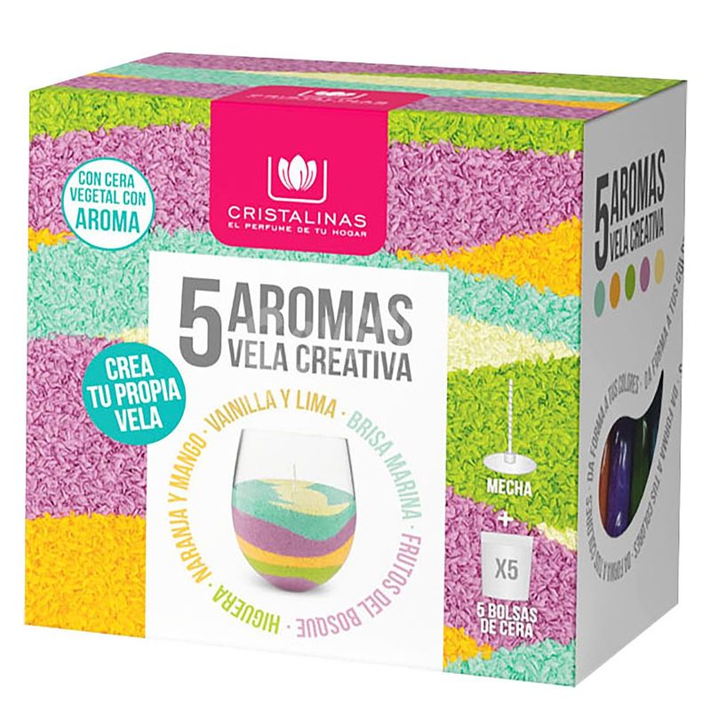 Casa si Gradina - Decoratiuni - Aromaterapie si lumanari - Lumanari si candele - Rezerva Lumanare creativa Cristalinas 5* 35 gr - Infinity.ro