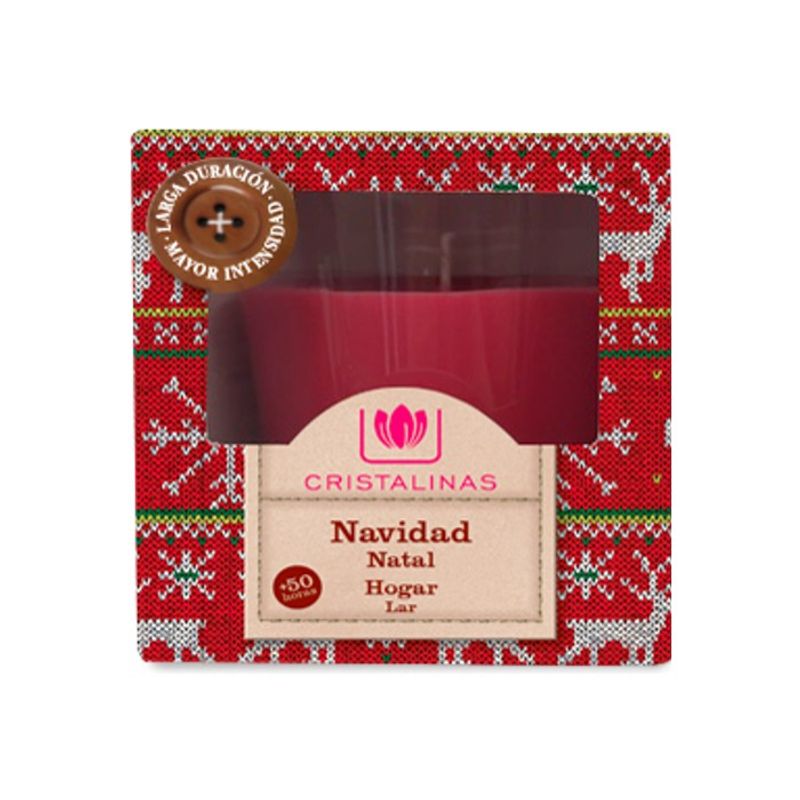 Casa si Gradina - Decoratiuni - Aromaterapie si lumanari - Lumanari si candele - Lumanare naturala Cristalinas- aroma Sarbatori 50 ore - Infinity.ro