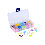 Casa si Gradina - Decoratiuni - DIY - Articole mercerie - Set 86 accesorii pentru tricotat si crosetat in cutie, Multicolor - Infinity.ro