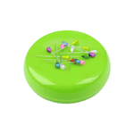 Casa si Gradina - Decoratiuni - DIY - Articole mercerie - Magnet rotund pentru bolduri si ace, diametru 10.5 cm, Verde lime - Infinity.ro
