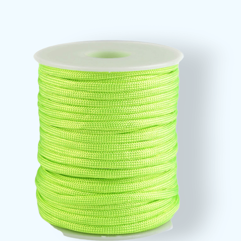 Casa si Gradina - Decoratiuni - DIY - Articole mercerie - Cordelina paracord, diametru 4 mm, 23 m Verde neon - Infinity.ro