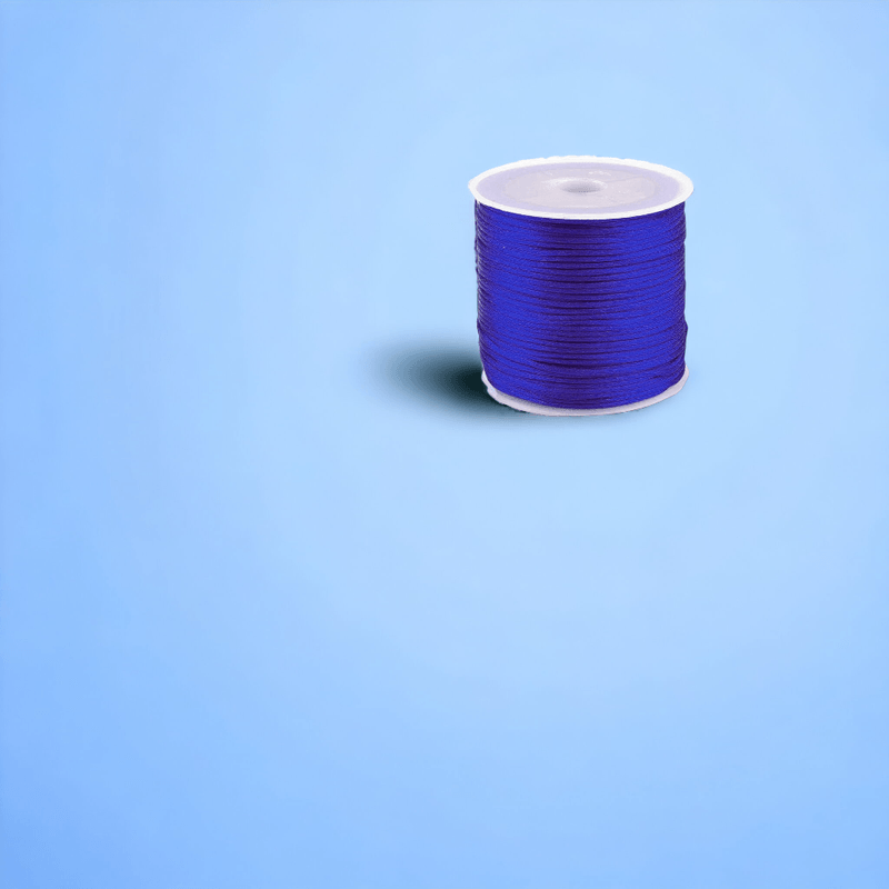 Casa si Gradina - Decoratiuni - DIY - Articole mercerie - Snur satinat pentru tehnica kumihimo, 27 m, diametru 1 mm, Albastru cobalt - Infinity.ro